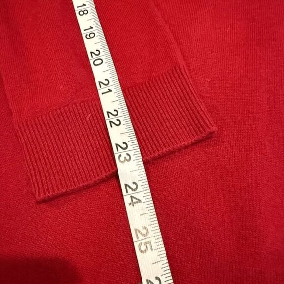 Kate Spade New York Wool Blend Russet Red Fringe Sweater Dress Size XL - Picture 10 of 11